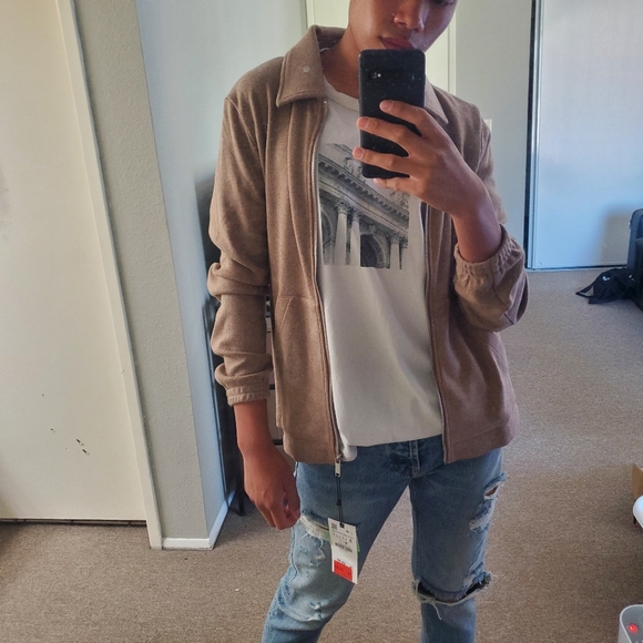 Zara Knit Zippered Jacket (S) - Picture 3 of 5